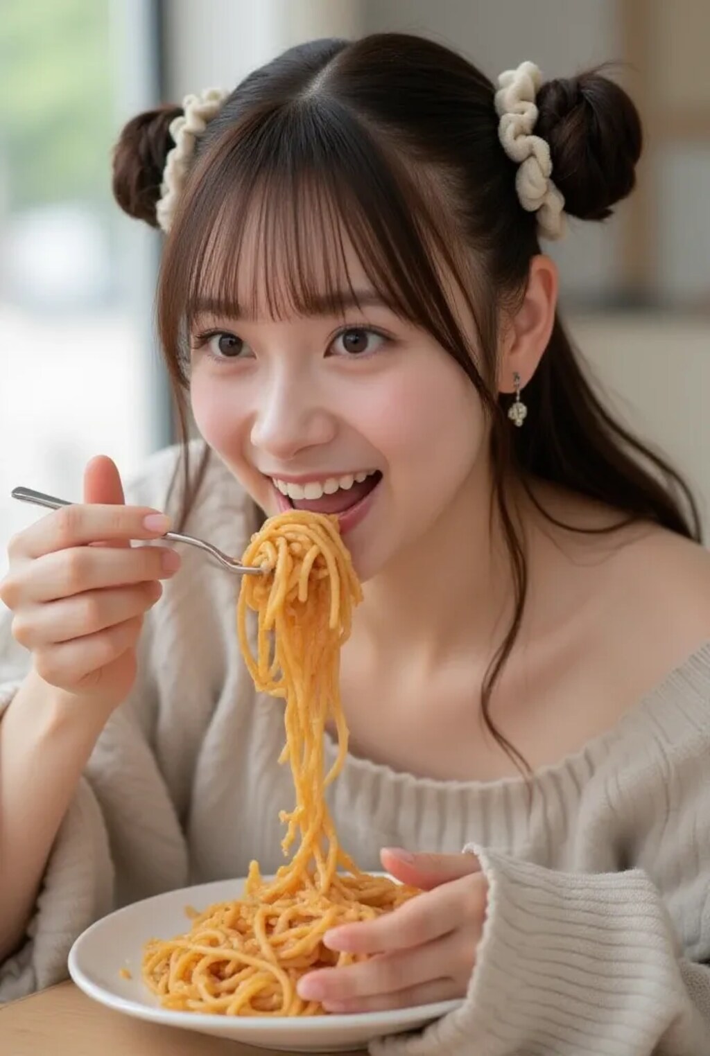 あの娘とお食事《このごろ流行りの女の子SeaArt》