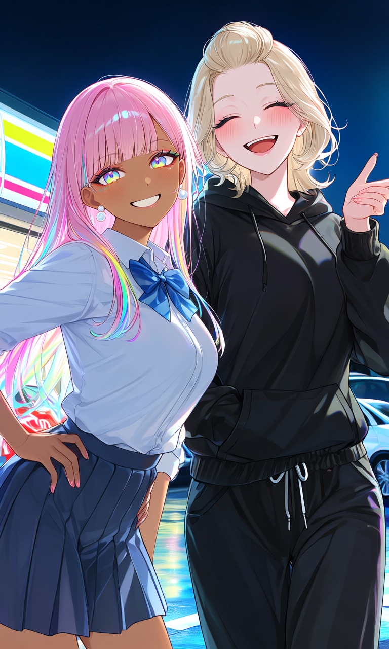 【うちの子親子】マイちゃん＆セラさん | の人気AIイラスト・グラビア