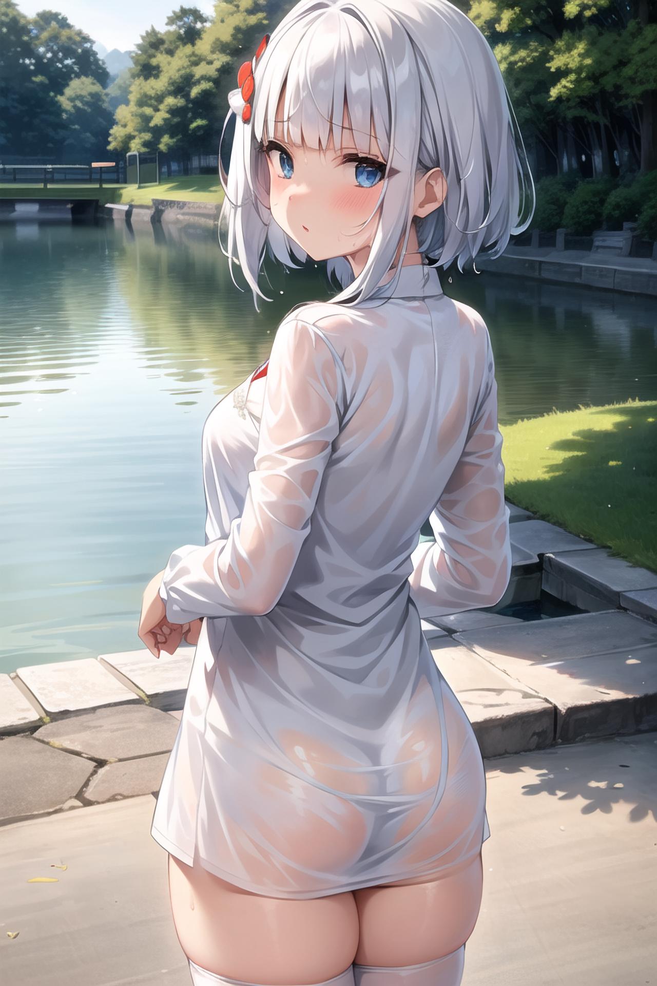 後ろから