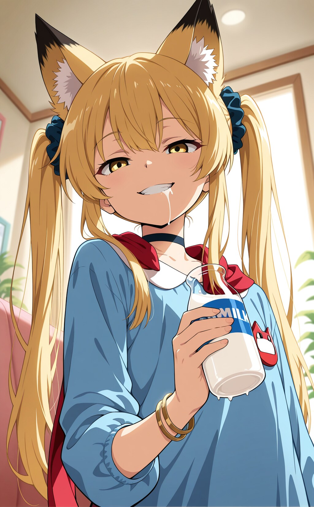 ミルク飲みミラ園児