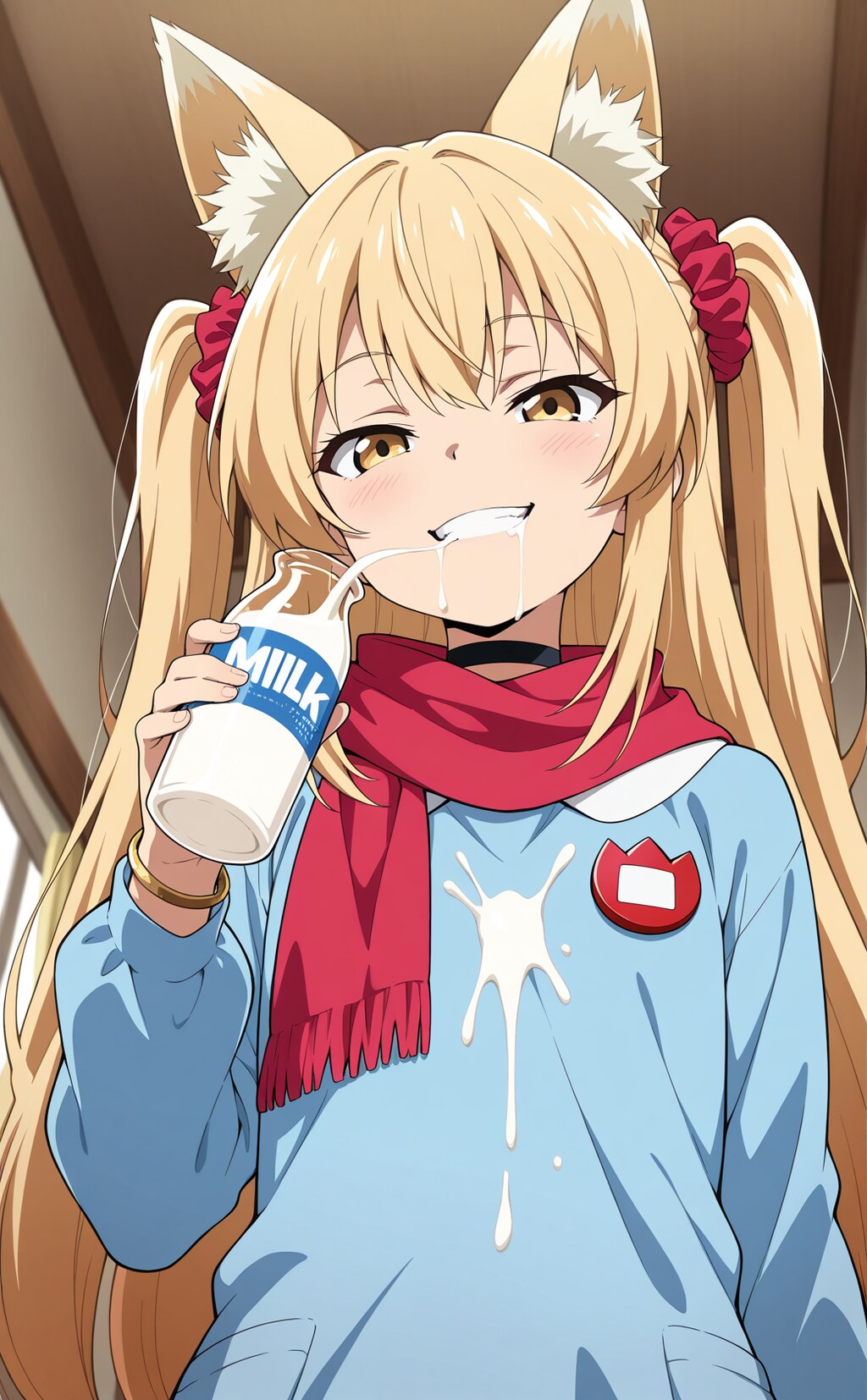 ミルク飲みミラ園児
