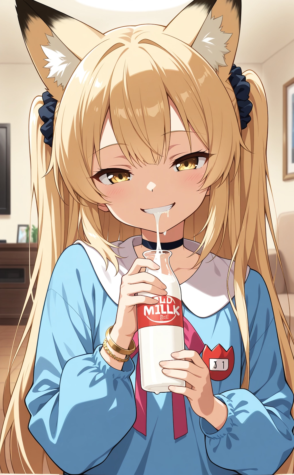 ミルク飲みミラ園児