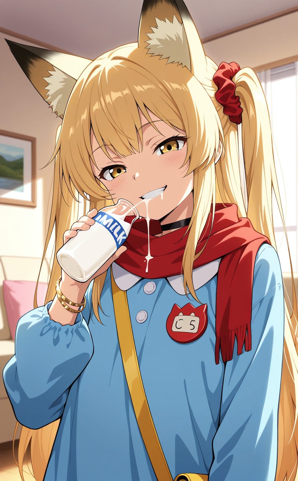 ミルク飲みミラ園児