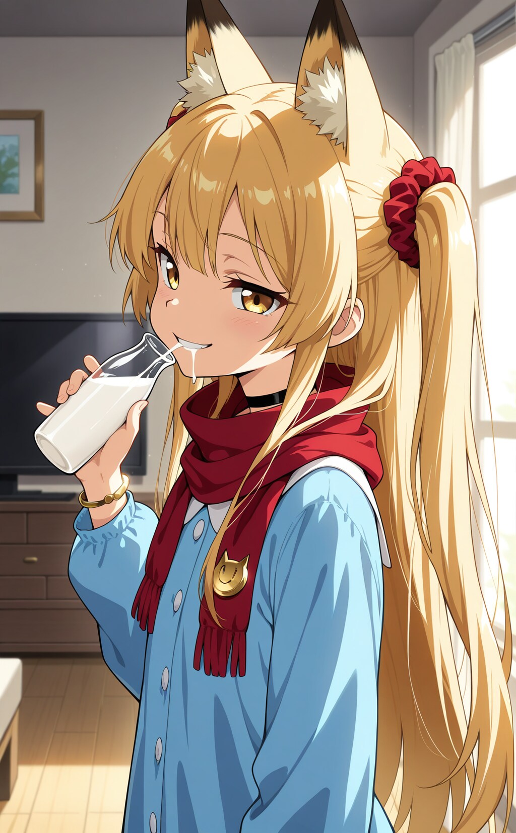 ミルク飲みミラ園児