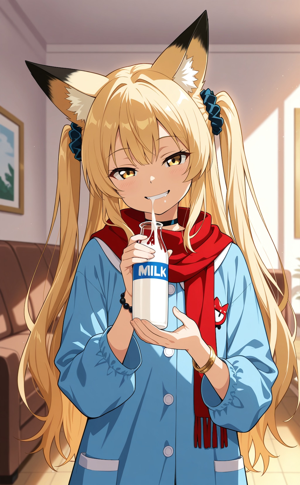 ミルク飲みミラ園児