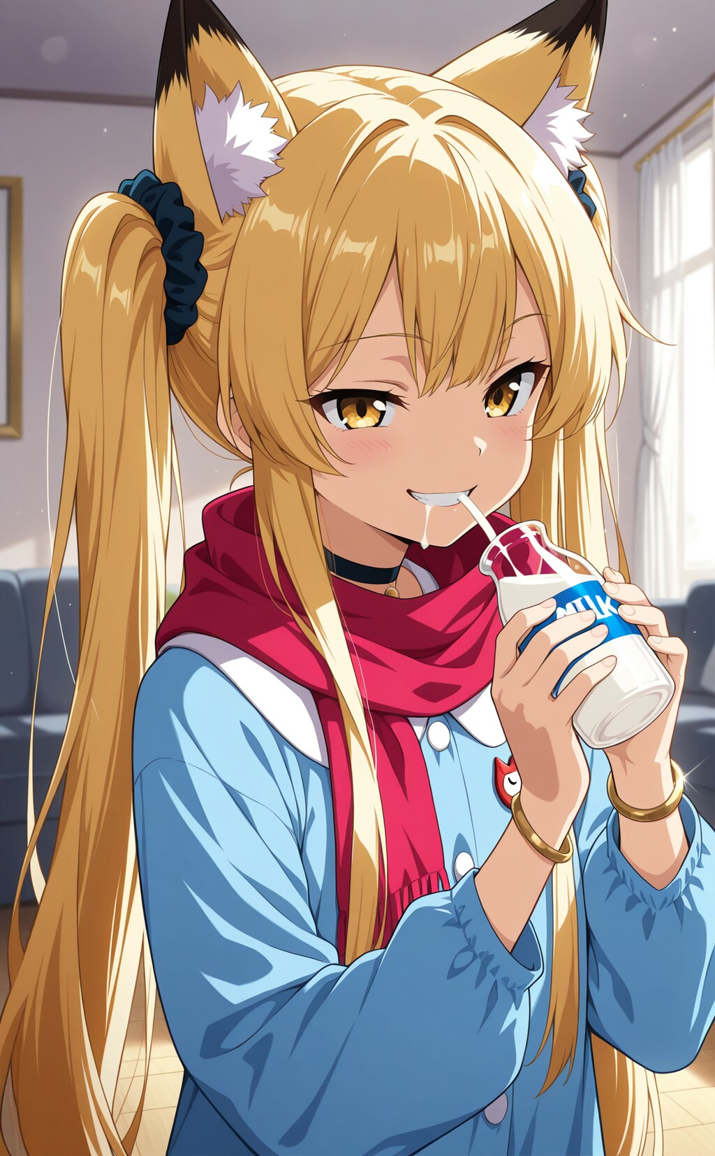 ミルク飲みミラ園児