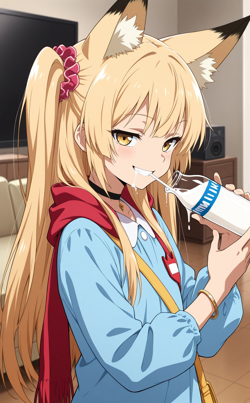 ミルク飲みミラ園児