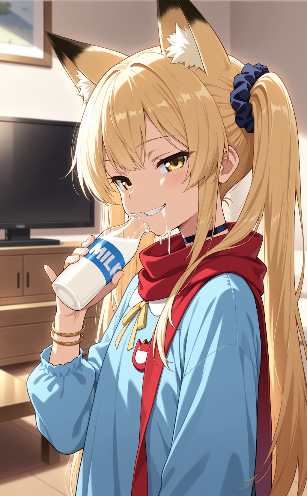ミルク飲みミラ園児