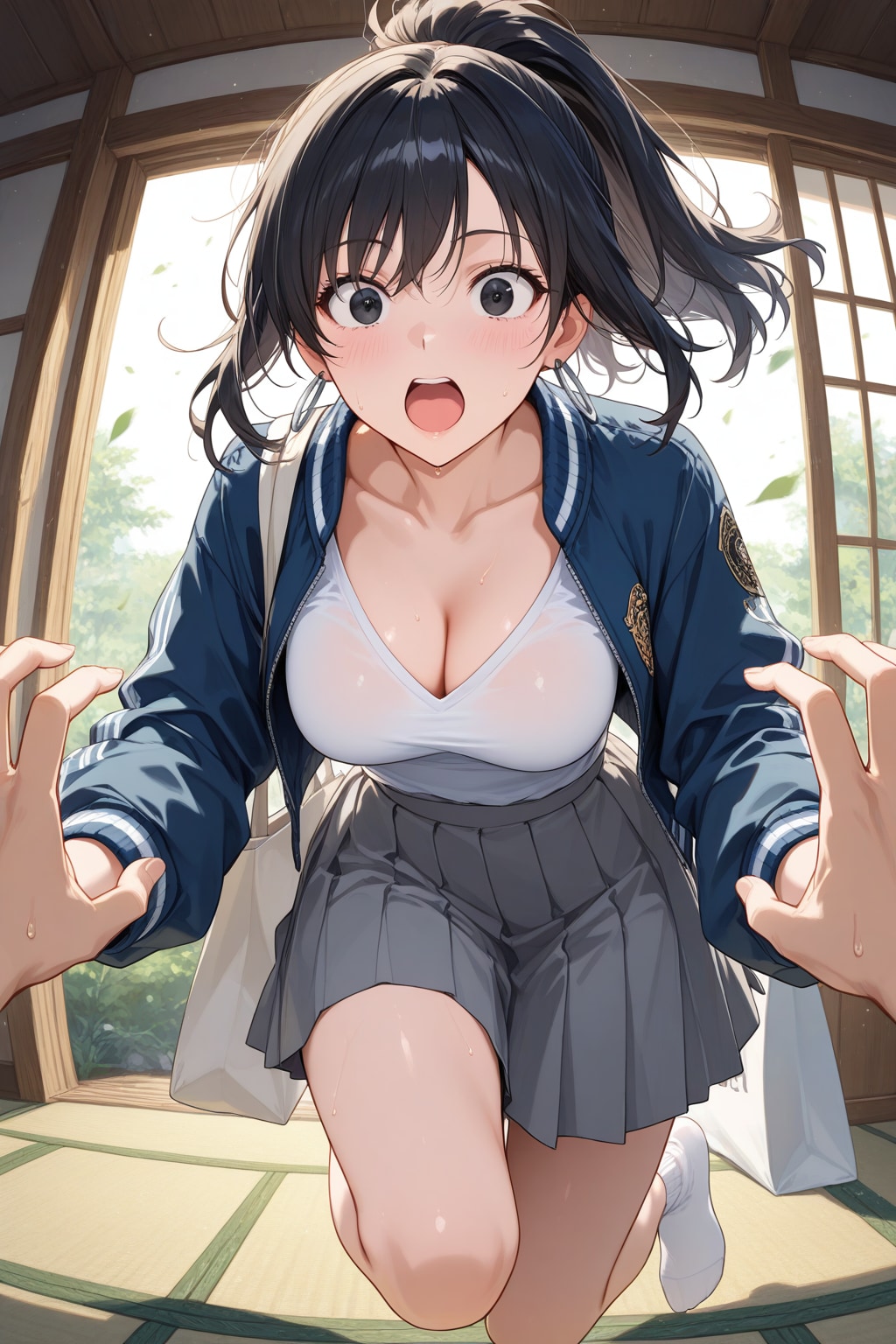 遅刻するぅっ～！♡　大慌てのお姉さん