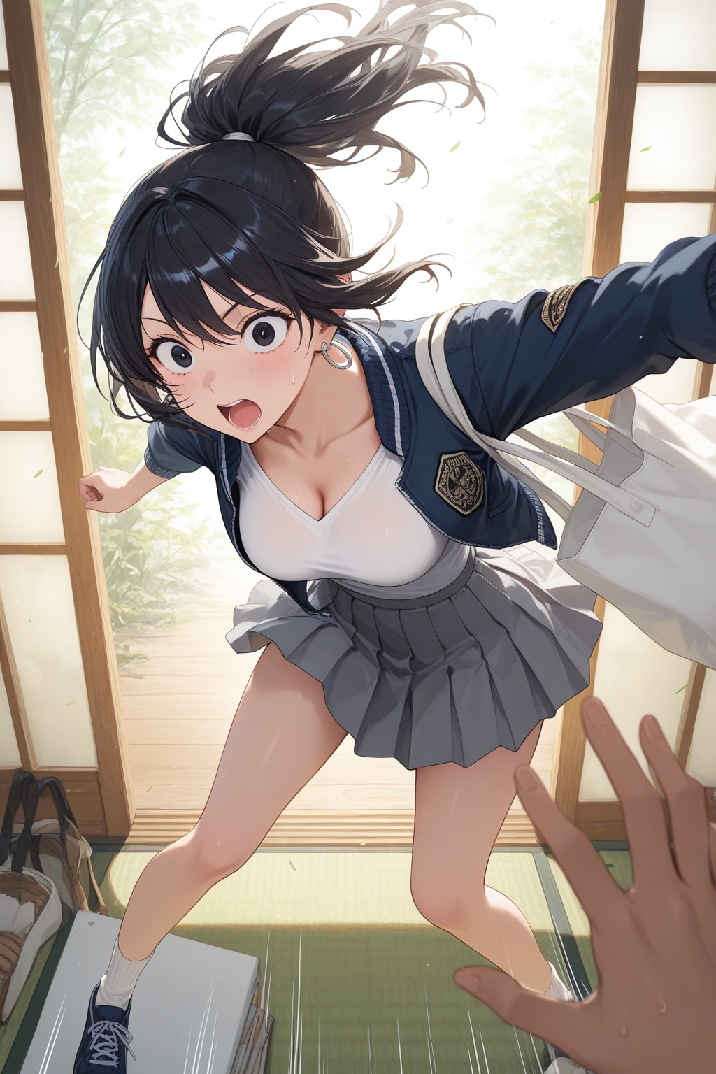 遅刻するぅっ～！♡　大慌てのお姉さん