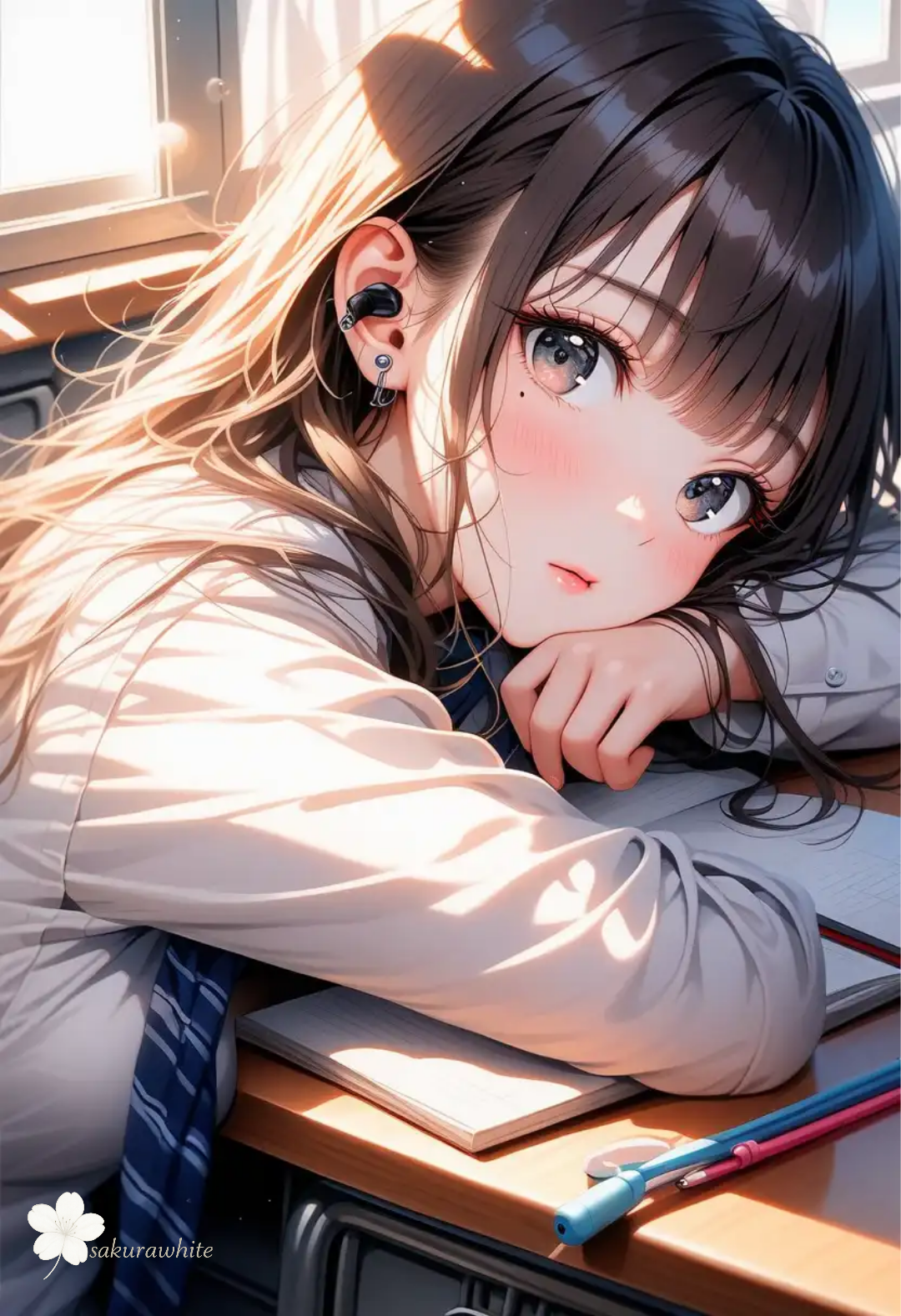 学校でねんねんころり | の人気AIイラスト・グラビア
