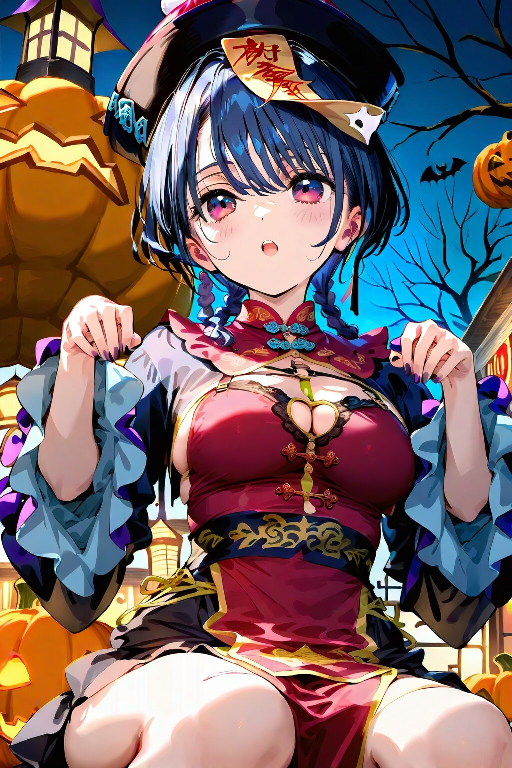 西洋祭りに中華コスプレ