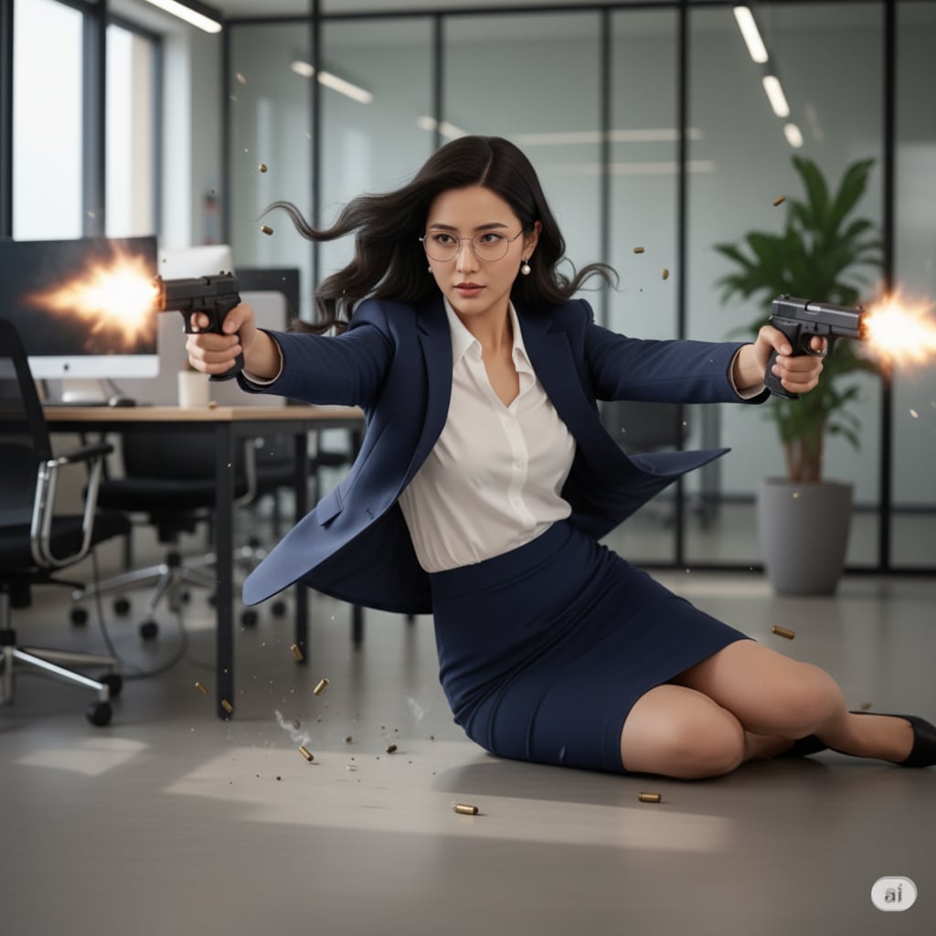 【白川秘書】白川流ガンカタ | の人気AIイラスト・グラビア