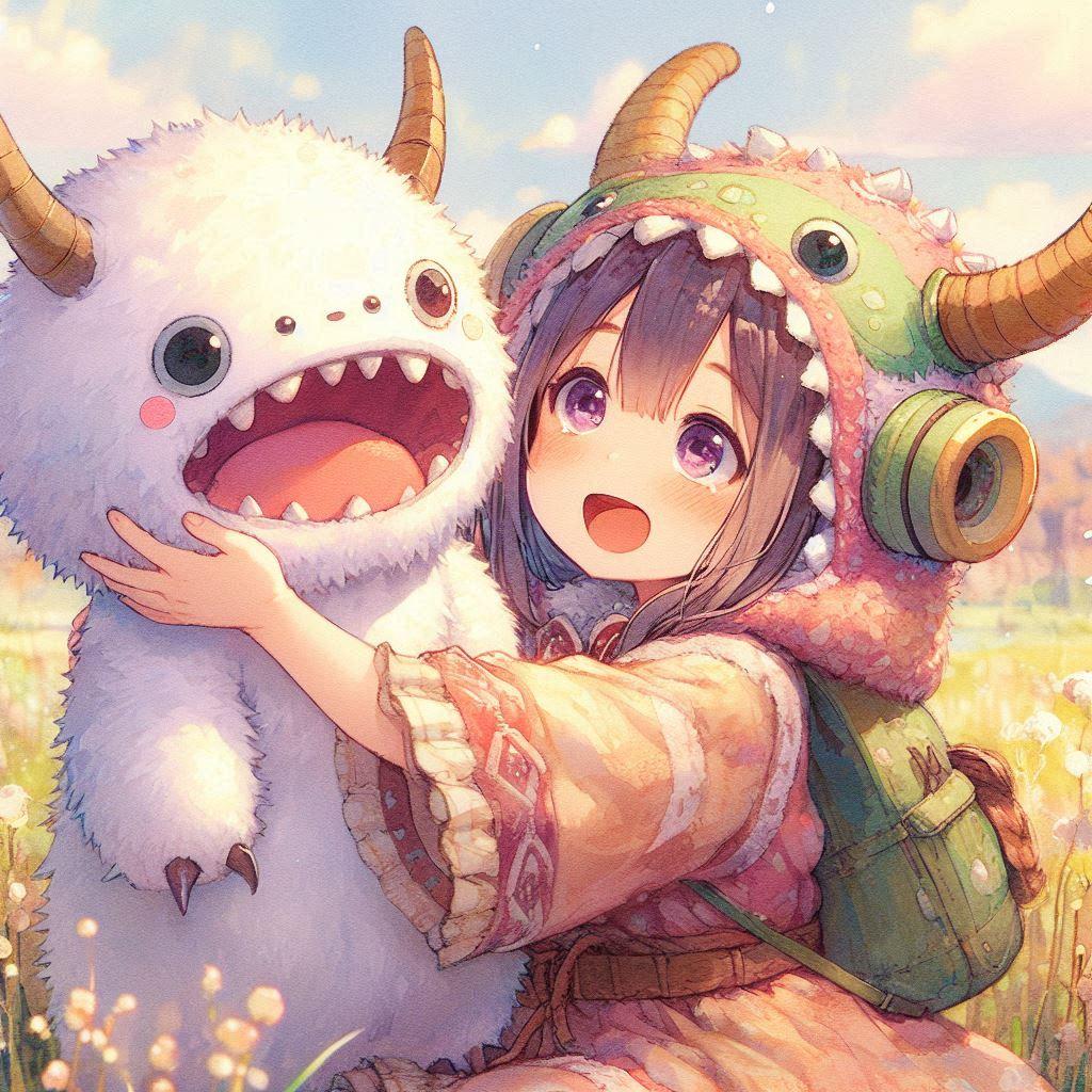 着ぐるみ少女とモンスター
