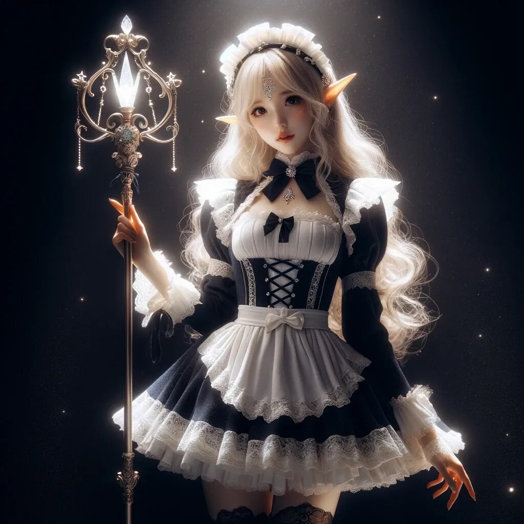 暗闇のエルフメイド