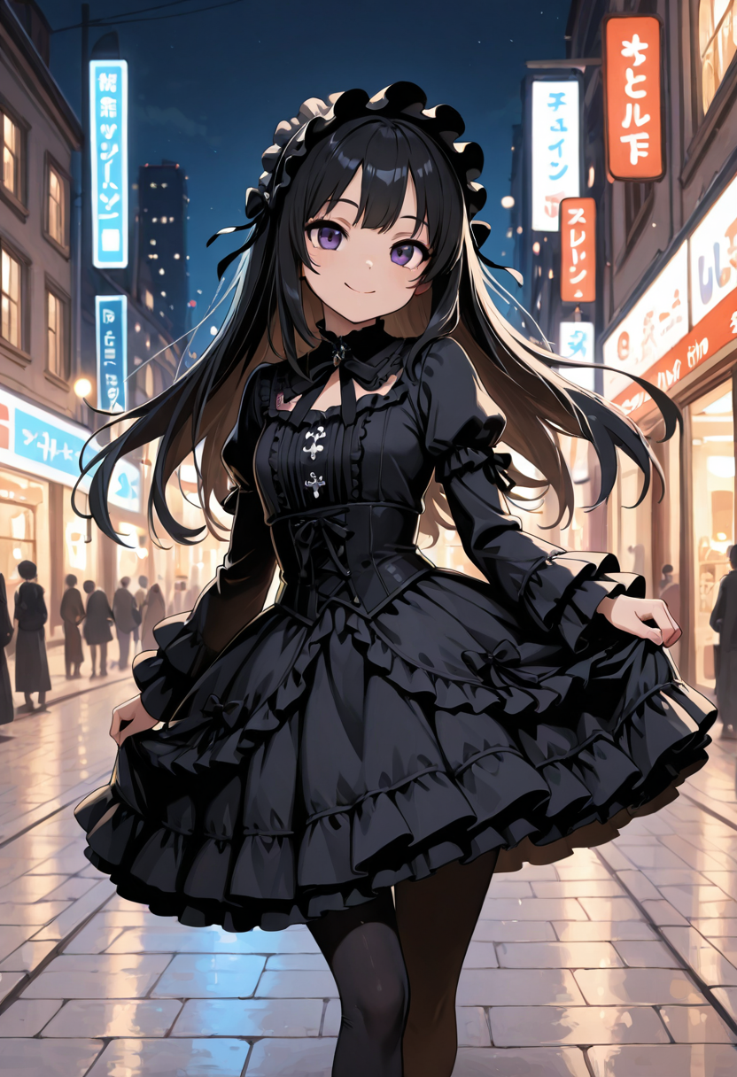 真夜中の黒猫少女