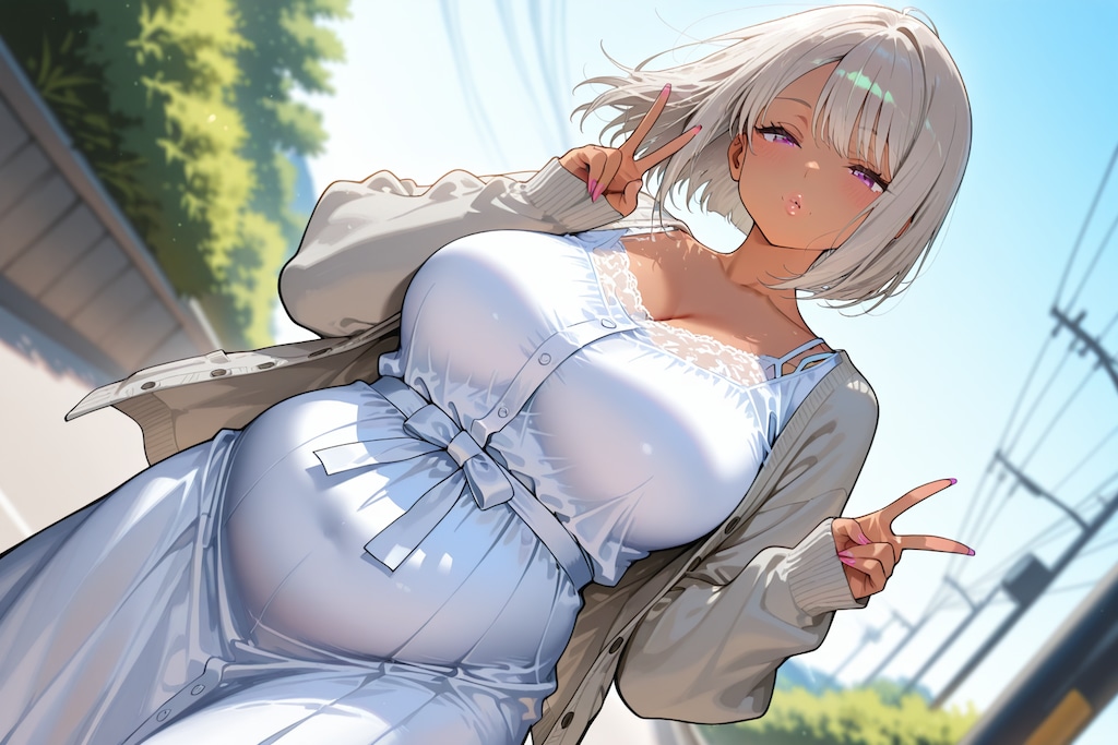 セルフコラボwいつものキャラに、別のキャラのいつもの服を着せてみた2