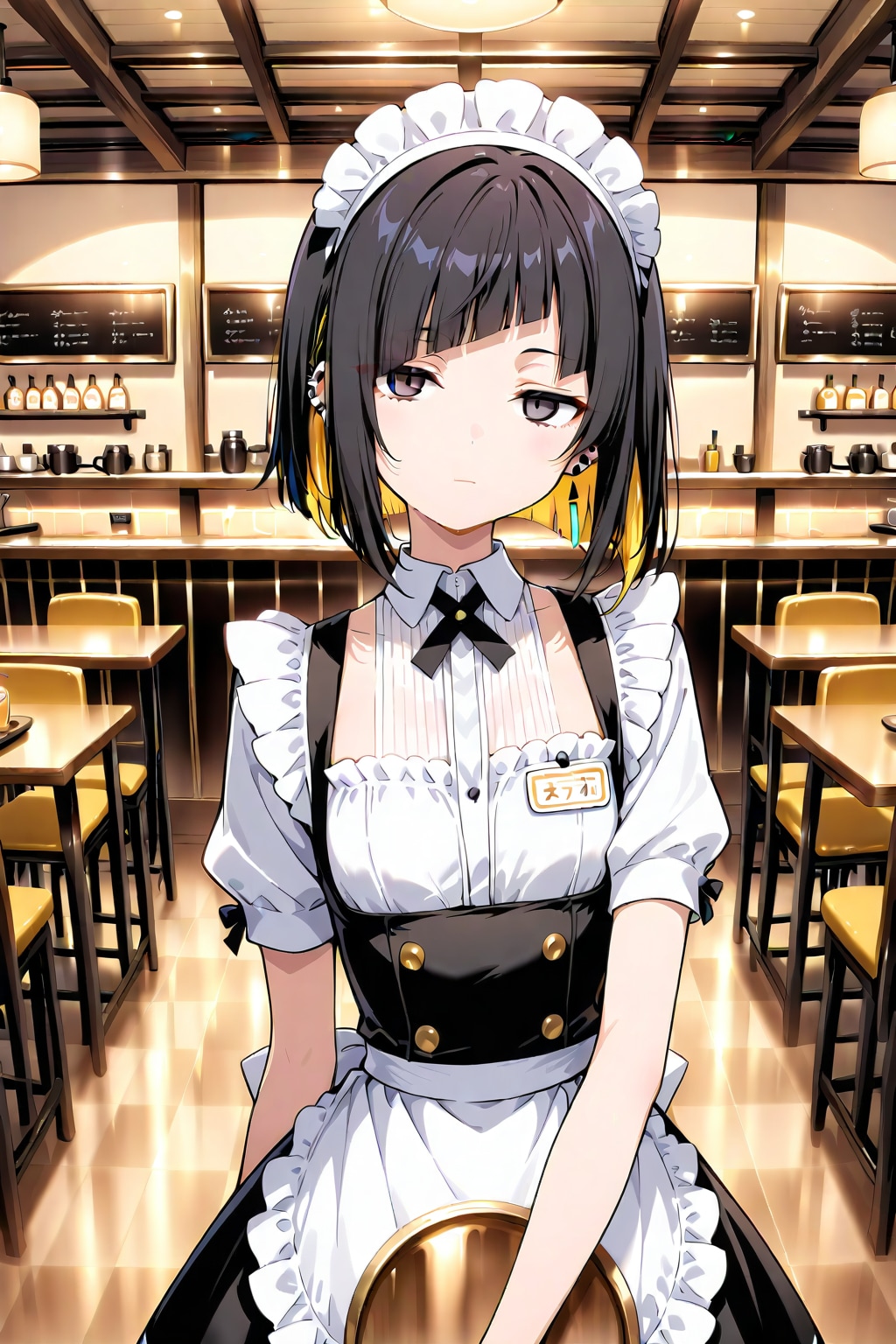 ウチの子のアルバイト(ウェイトレス) | の人気AIイラスト・グラビア