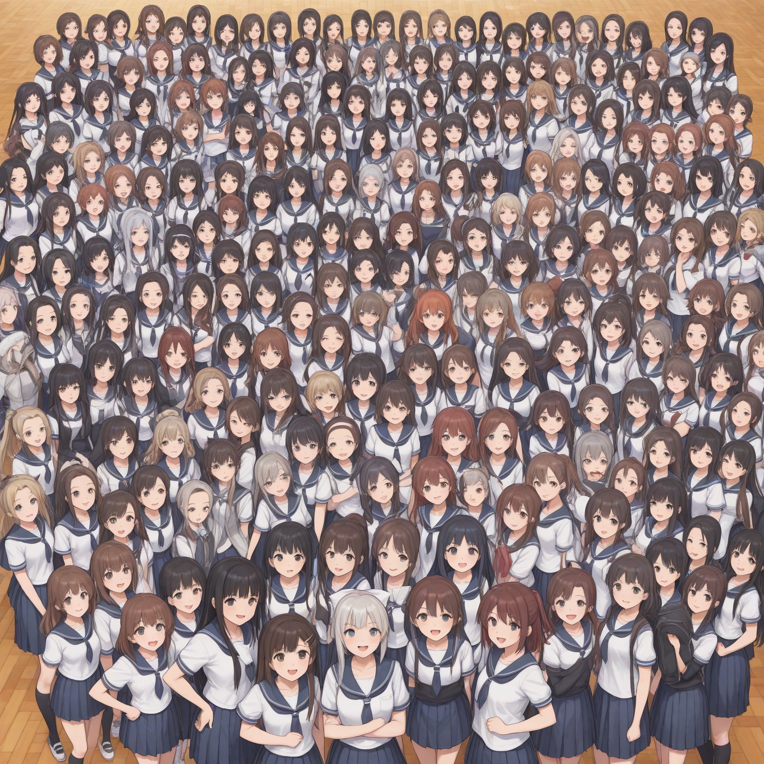 集合写真 | の人気AIイラスト・グラビア