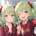 似て非なる2人。(禁断のツーショット) 2枚目