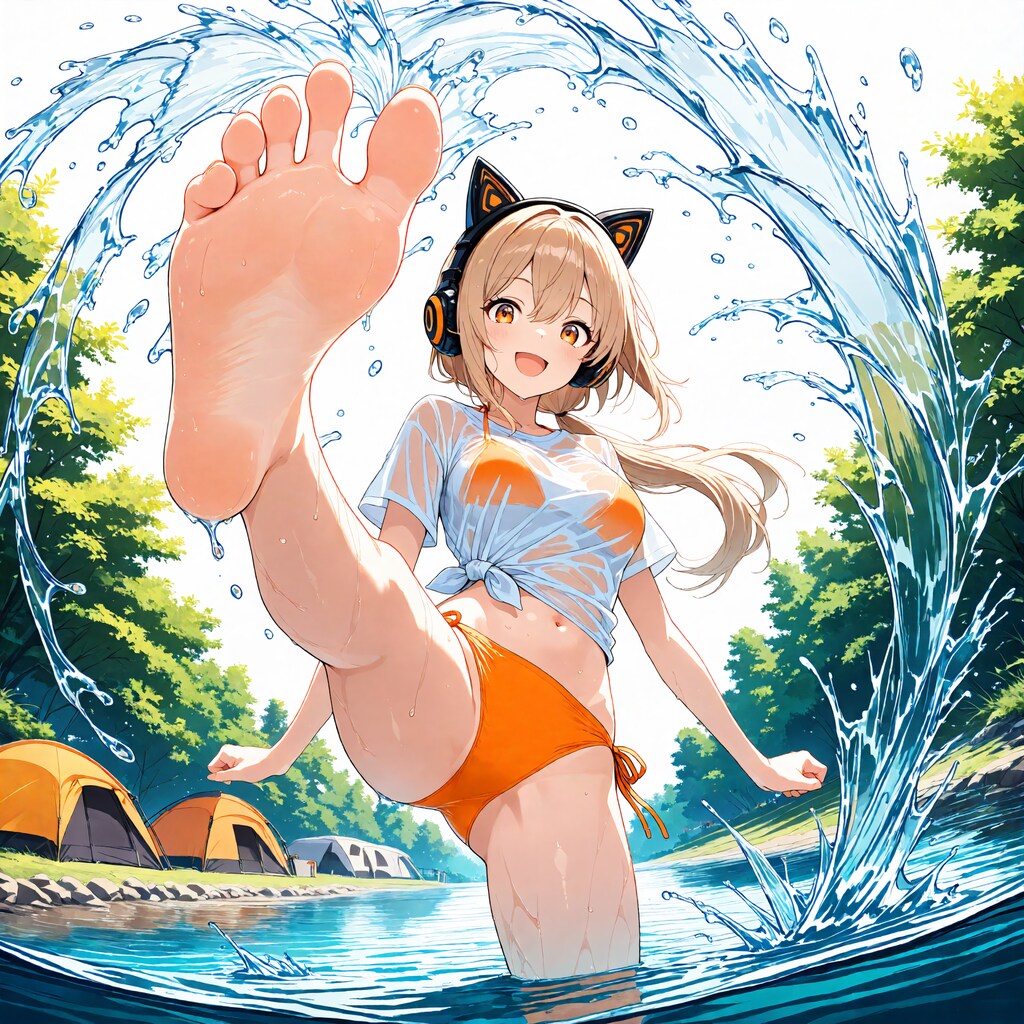 川遊び
