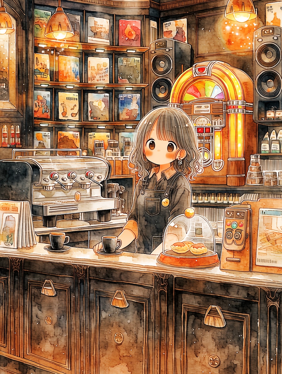 針が落ちる、静かな午後 | の人気AIイラスト・グラビア