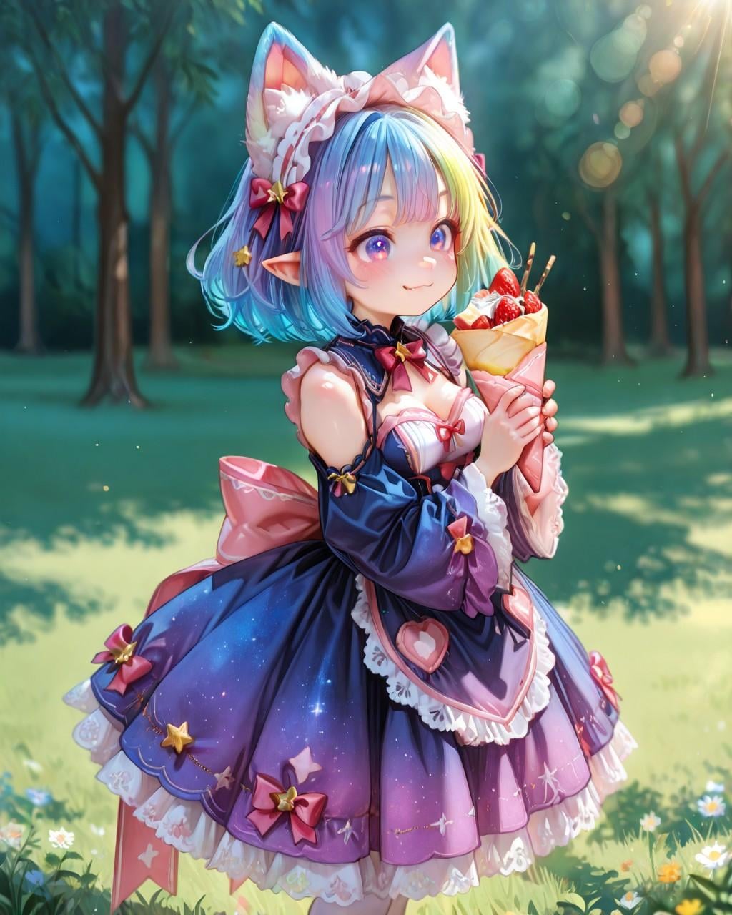 12枚）クレープとケモ耳エルフさん①