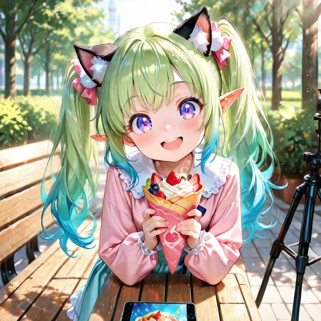 12枚）クレープとケモ耳エルフさん①