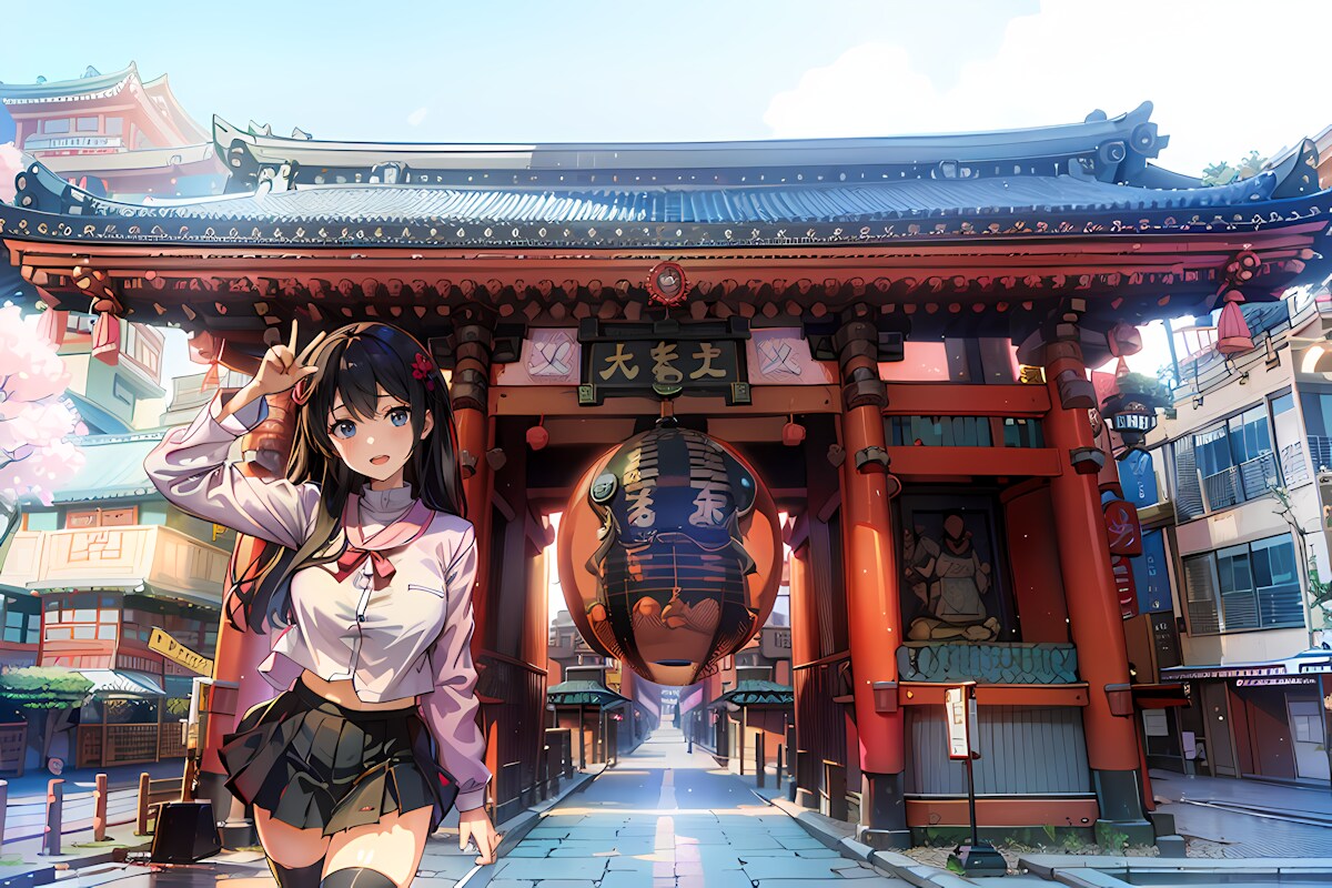 名所旧跡シリーズ№1 浅草寺雷門