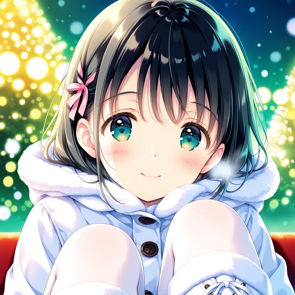 白コートの少女