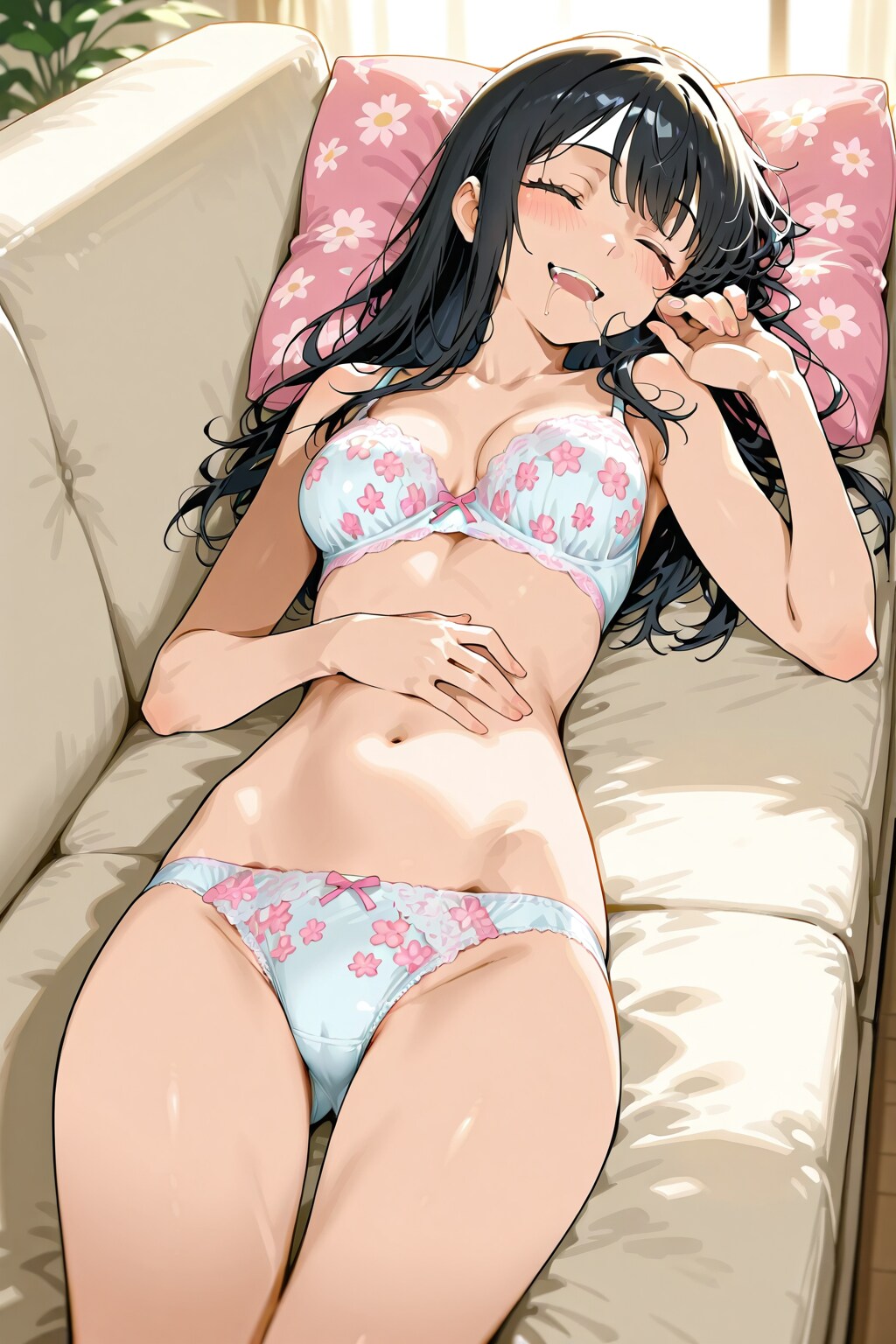 彼女の幸せそうな寝顔