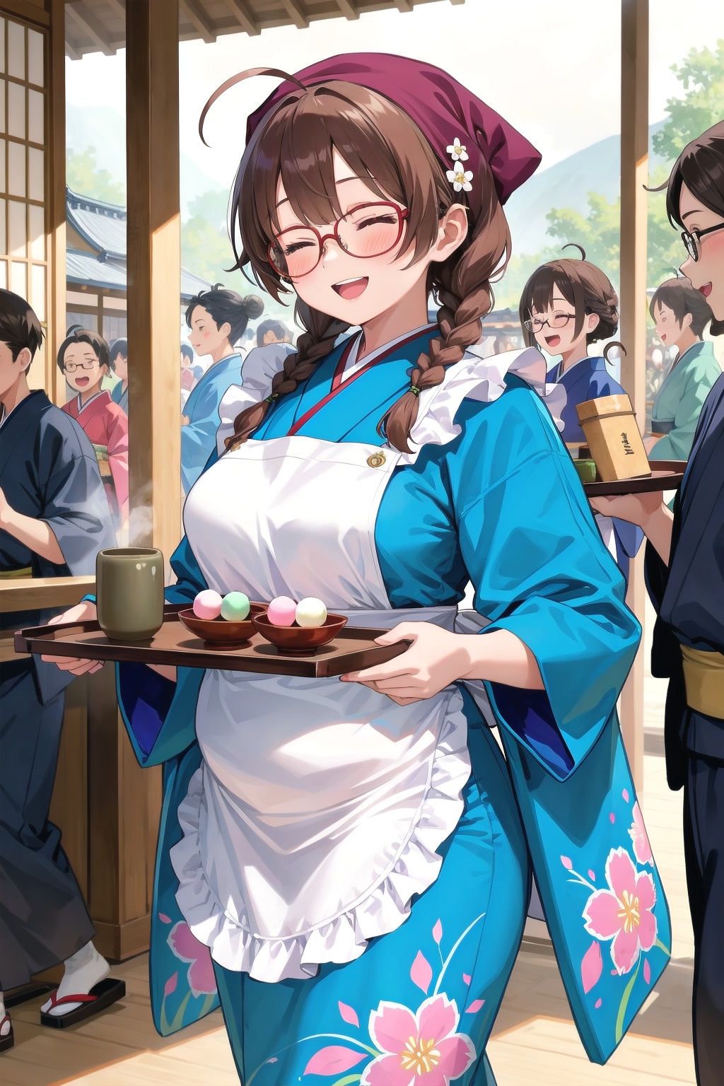 和風喫茶でもウェイトレスやってるすみかちゃん