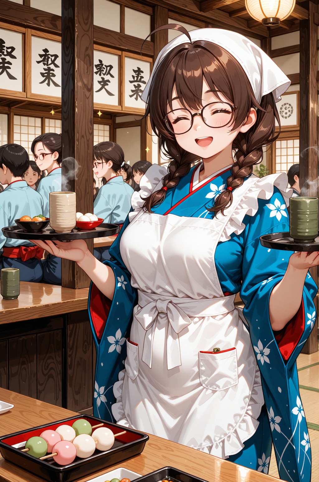 和風喫茶でもウェイトレスやってるすみかちゃん