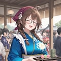 和風喫茶でもウェイトレスやってるすみかちゃん 2枚目