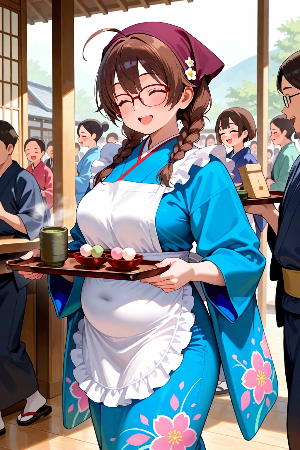 和風喫茶でもウェイトレスやってるすみかちゃん