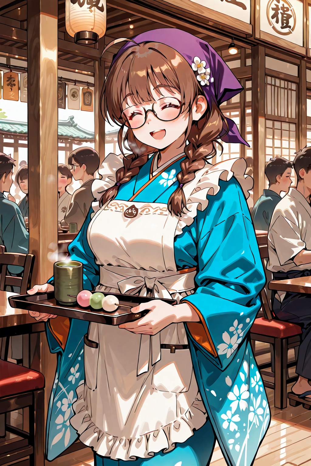 和風喫茶でもウェイトレスやってるすみかちゃん