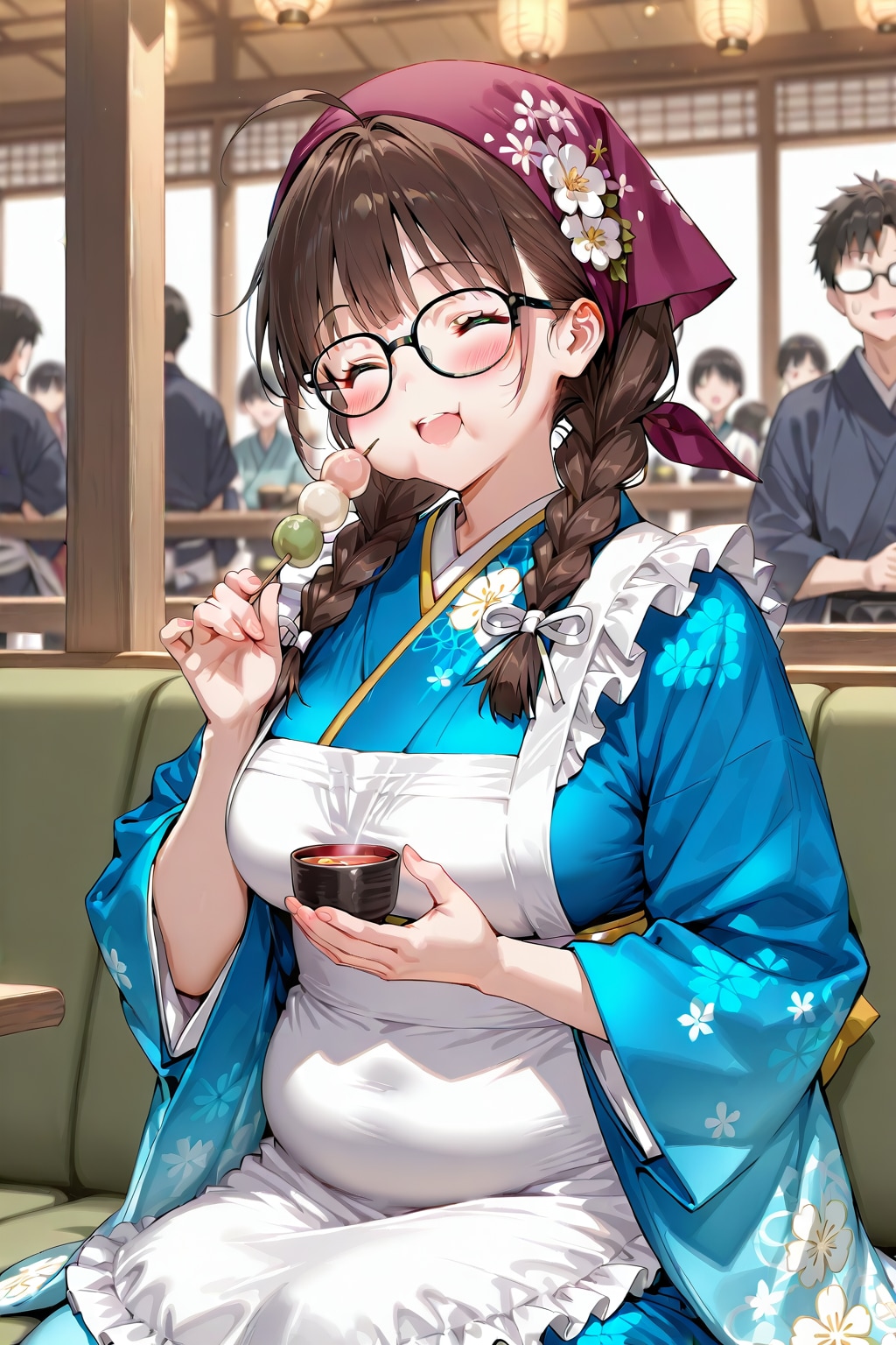 和風喫茶でもウェイトレスやってるすみかちゃん