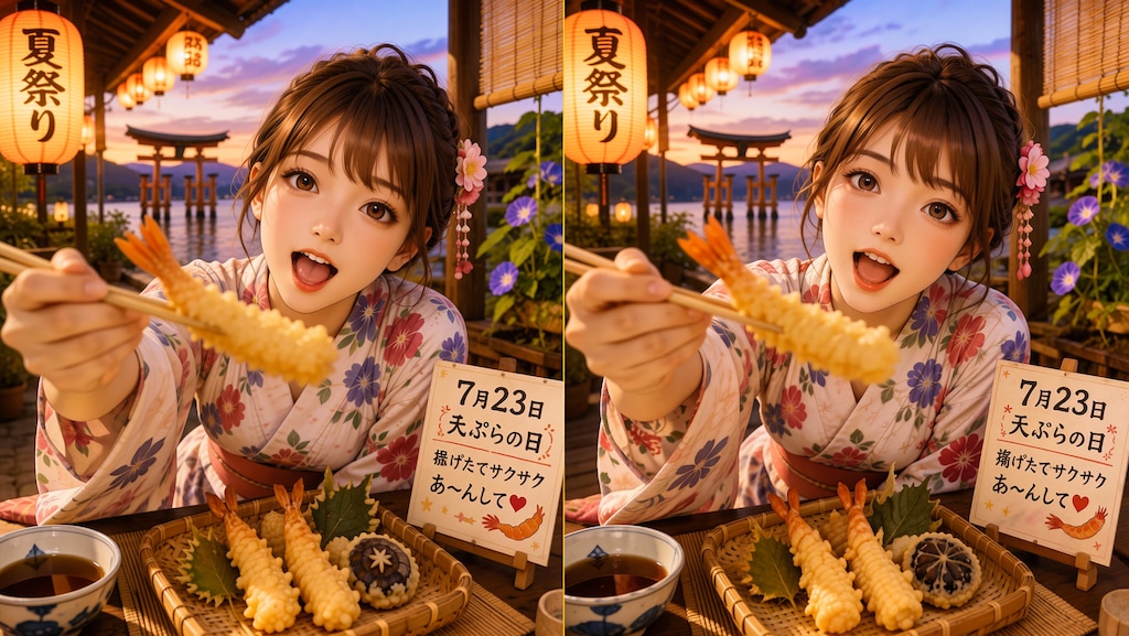 今日の１枚(7月23日)天ぷらの日