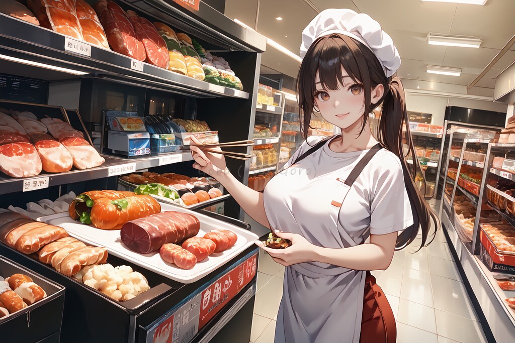 スーパーちちぷいの試食コーナー