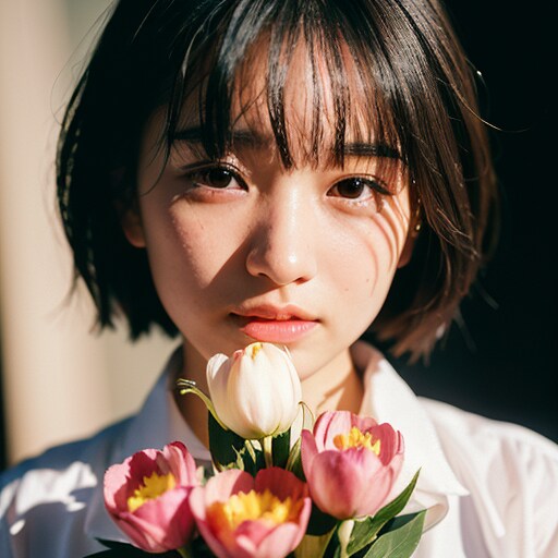 見つめる乙女