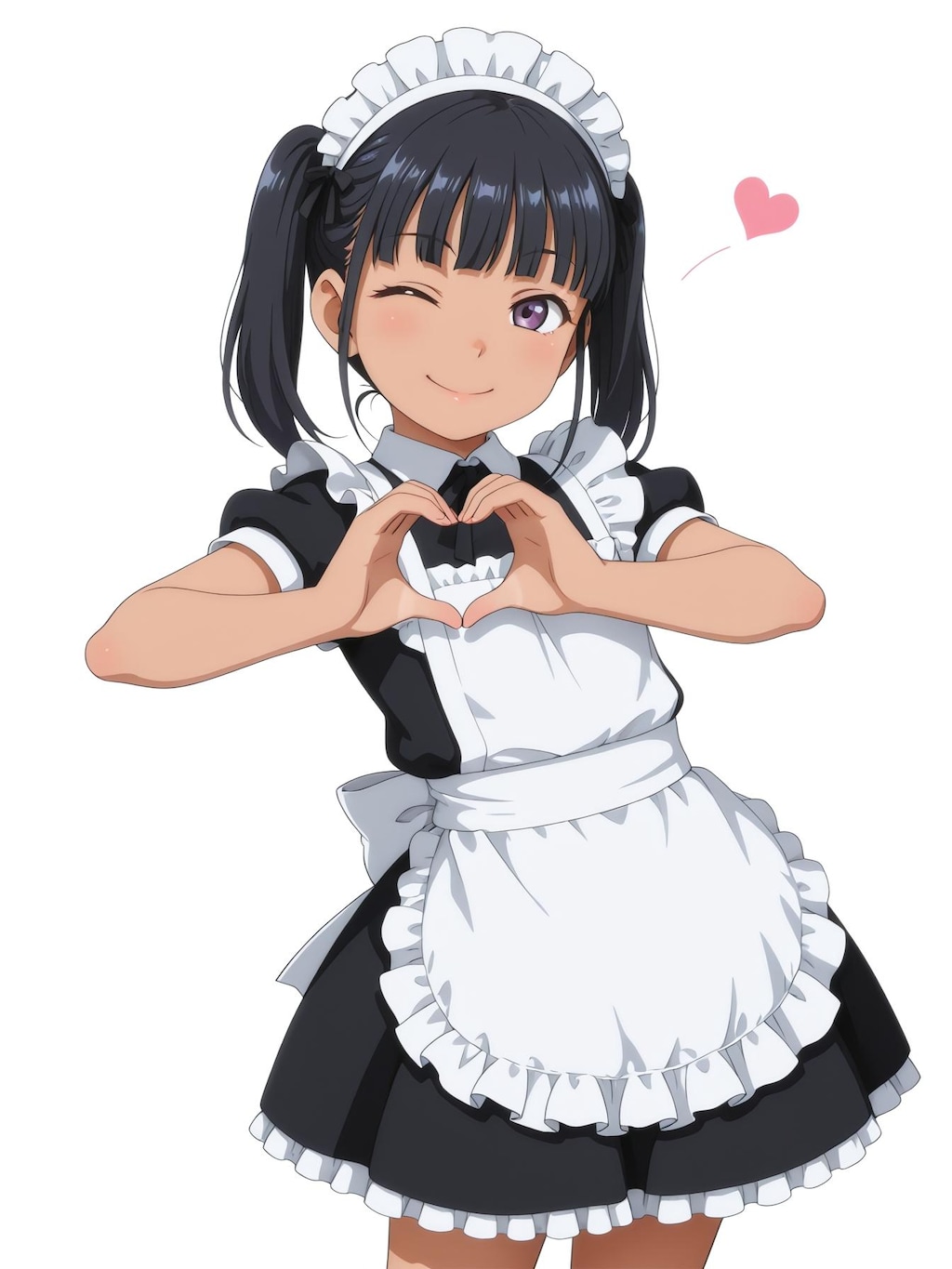 褐色肌メイド♡