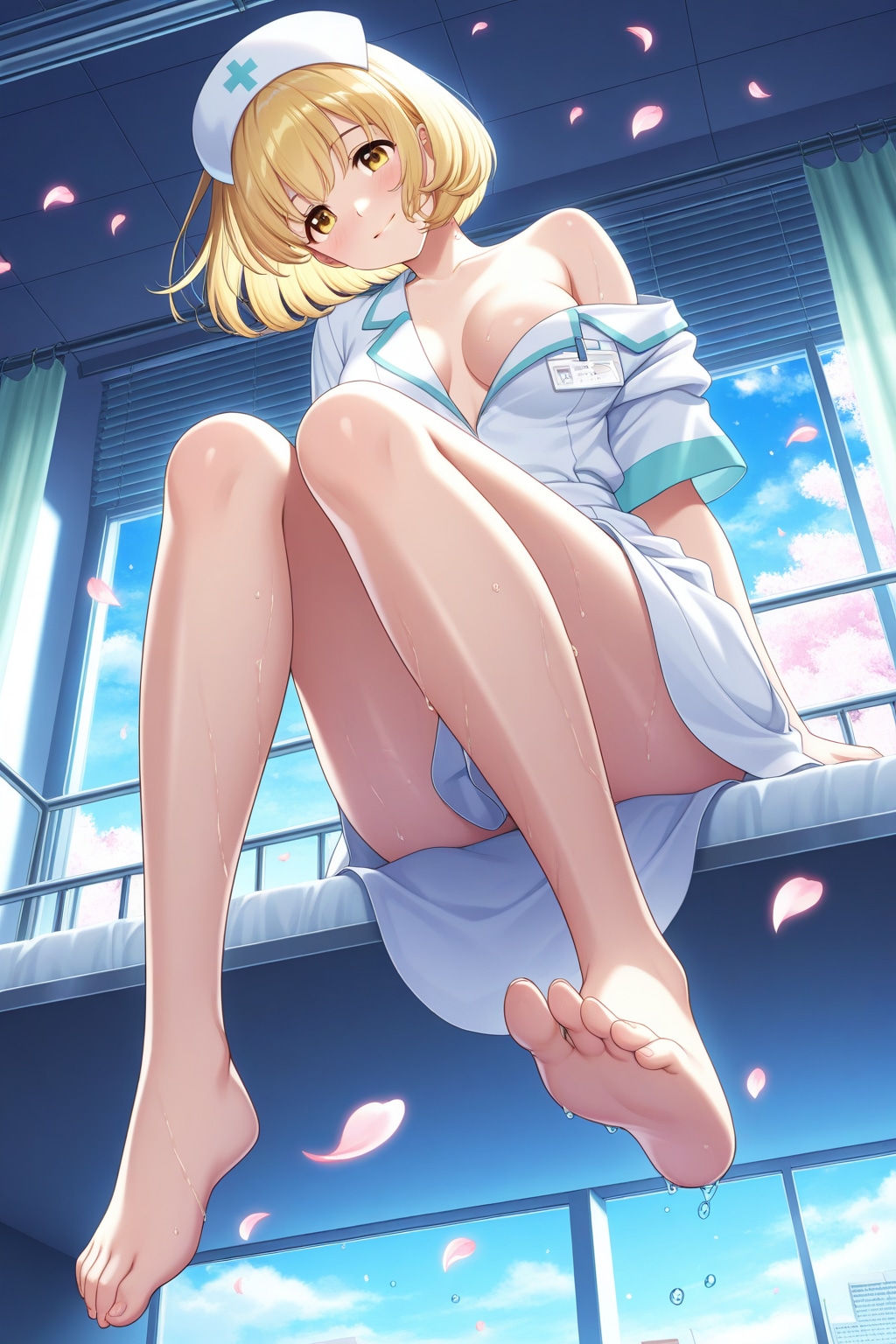 可愛いナースのお姉さん　屋上で待ってますｖ