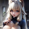 例のセーター　たぬき耳 2枚目