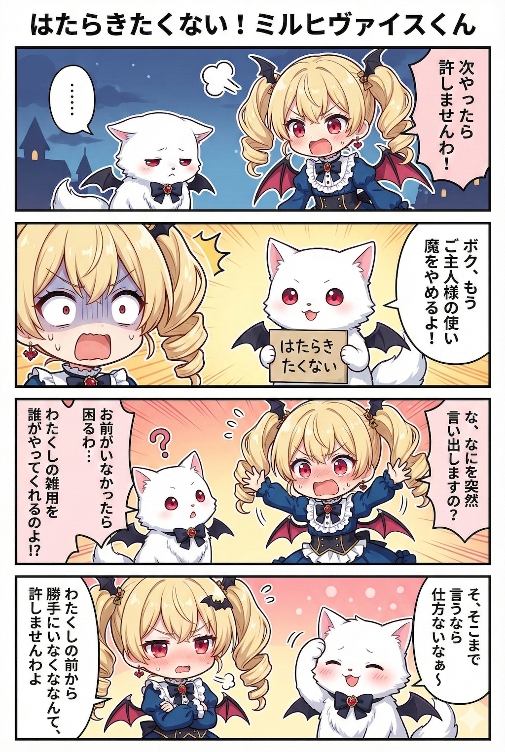 突発漫画『はたらきたくない！ミルヒヴァイスくん』