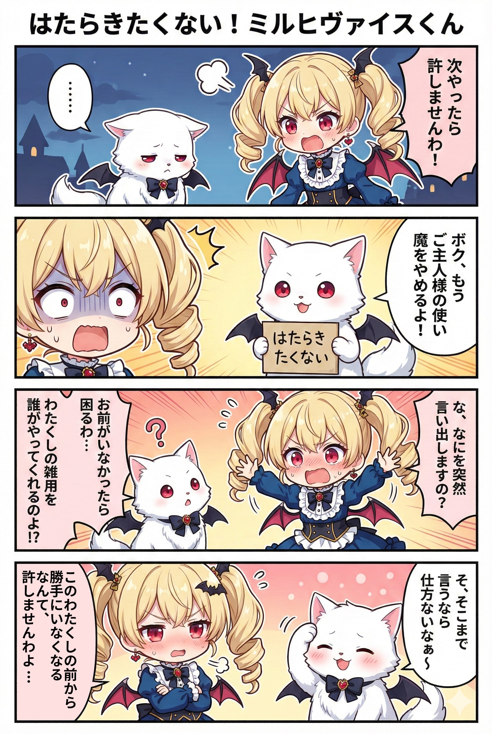 突発漫画『はたらきたくない！ミルヒヴァイスくん』 | の人気AIイラスト・グラビア