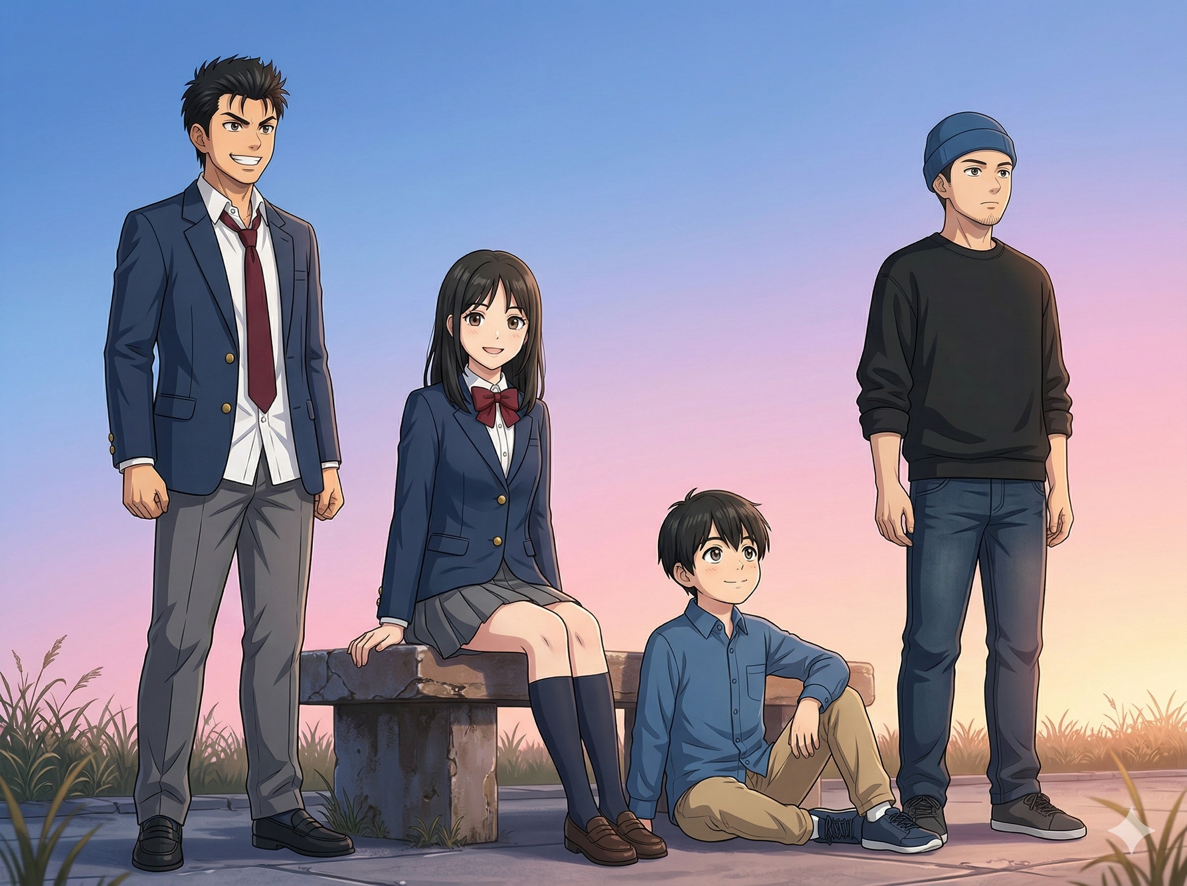 4人組 98 | の人気AIイラスト・グラビア