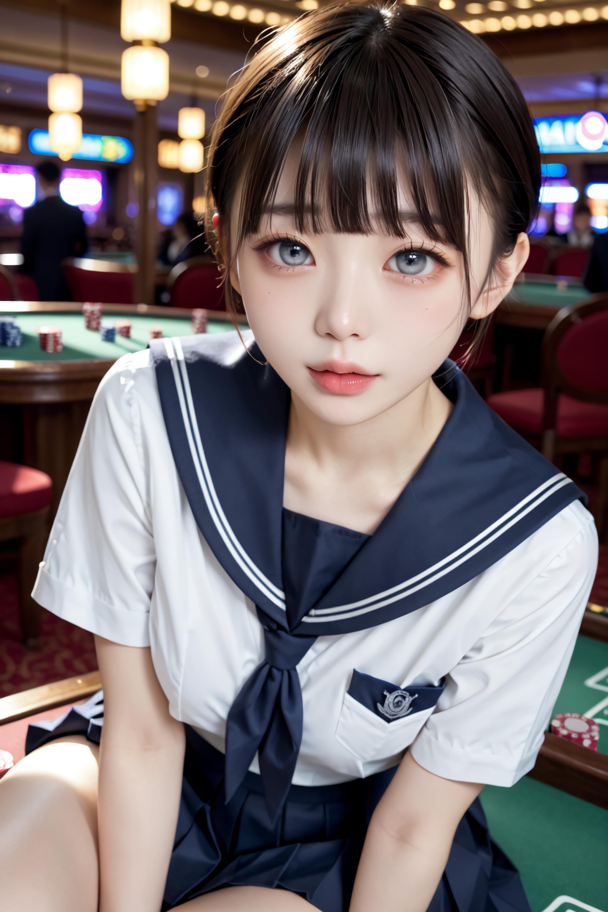 賭場のJK✨