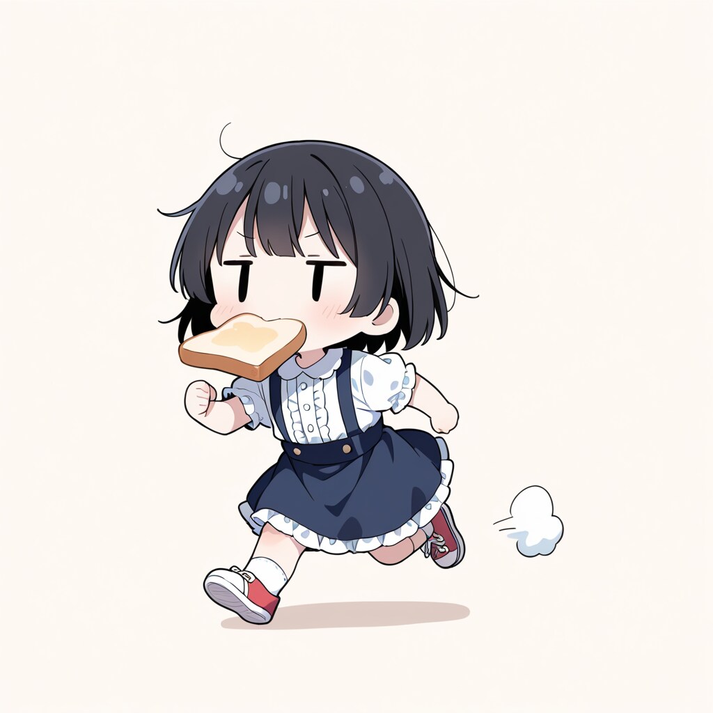 トーストを咥えて走るのが流行ると聞いて