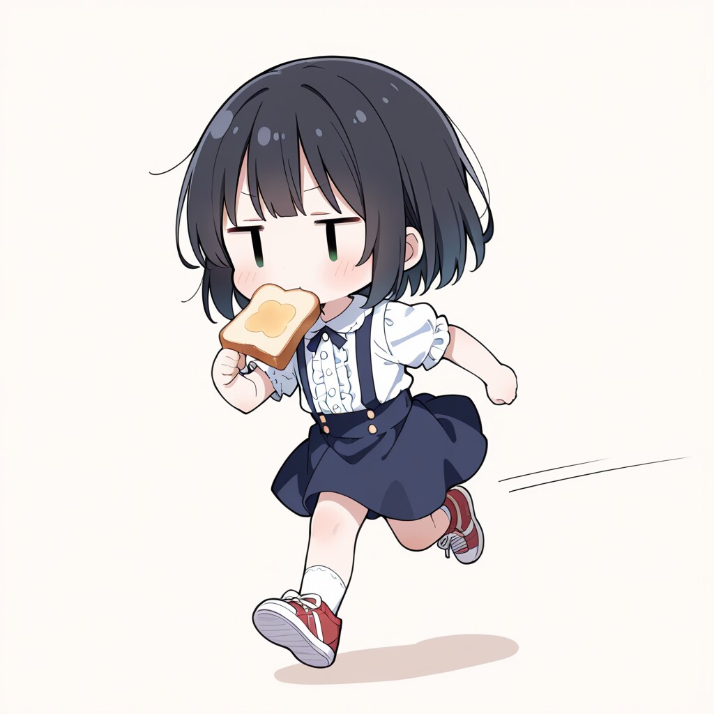 トーストを咥えて走るのが流行ると聞いて