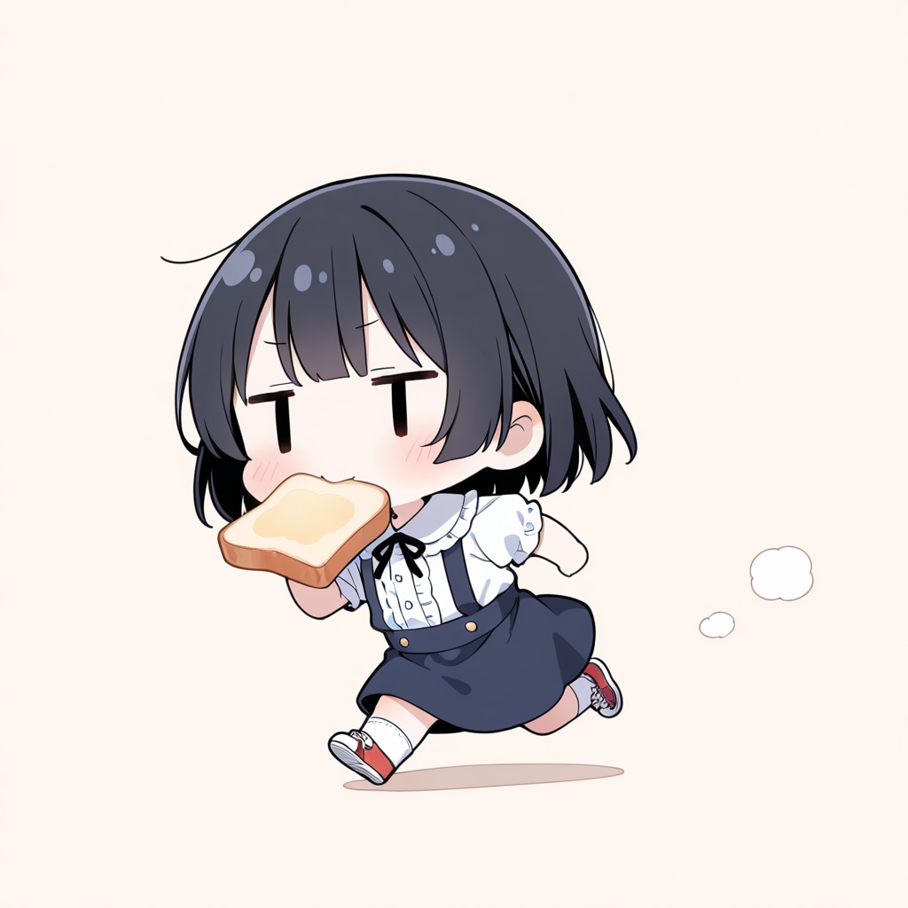 トーストを咥えて走るのが流行ると聞いて